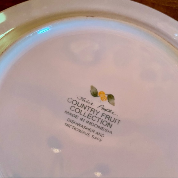 🍋Julie Pople Avon COUNTRY FRUIT COLLECTION Porcelain Plates🍋 - Picture 5 of 5